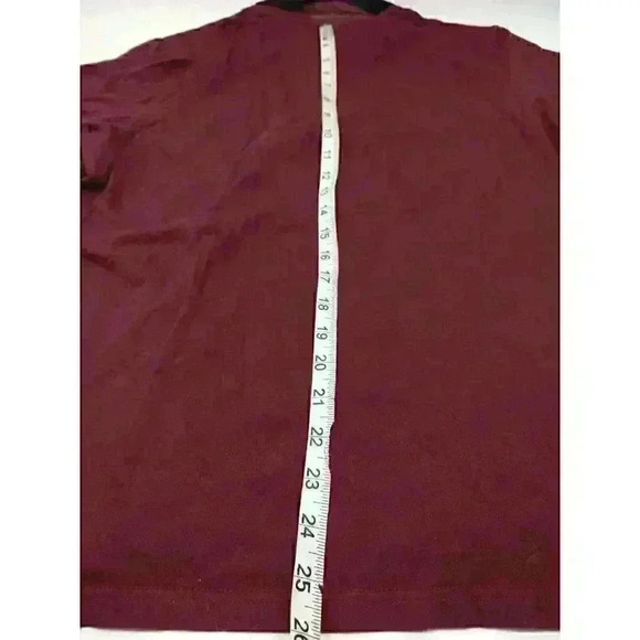 Ted Baker London Levels Pocket Bird's Eye Polo Size 5 Red Maroon - Picture 8 of 8